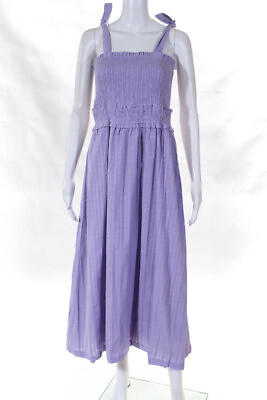 #ad Lost Wander Womens Angel In Disguise Maxi Dress Lavender Cotton Size S $44.29