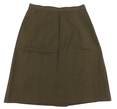 #ad US Marine Green Skirt Women#x27;s 10 Short Poly Wool Service Dress Uniform $17.99