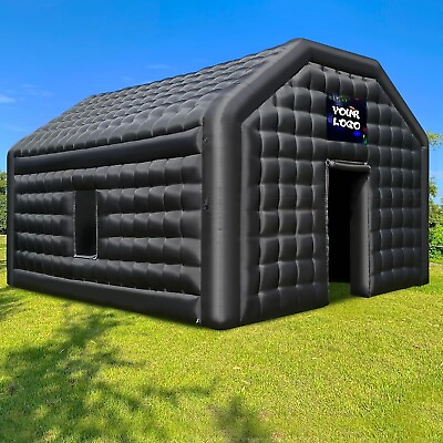 #ad Large Black Inflatable Night Club 20x16.5x12Ft Inflatable Party Tent amp; Logo Area $959.99