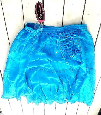 #ad Blue Skirt Tulle Skirt long Mesh Layered Tutu Belt High Waist Party Free Size $39.96