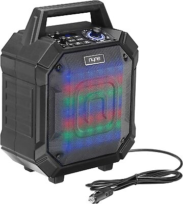 #ad Nyne Racer Portable Wireless Party Speaker with Party Lights Certified Refurb $57.64