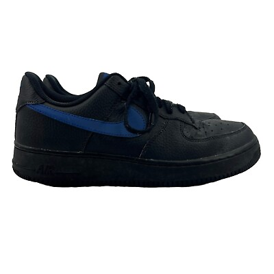 #ad Nike Mens 10 Air Force One 07 Black Blue Shoes Lace Up Low Top Sneaker *READ $16.95