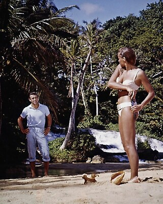 #ad Dr. No Sean Connery James Bond Ursula Andress Bikini on beach Color 8x10 Photo $14.99