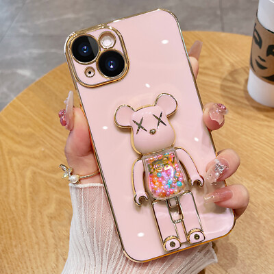 For iPhone 14 13 Pro Max 12 11 XS XR 7 8 Cute Candy Cool Bear Shockproof Case $4.99