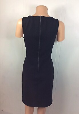 #ad ATTENTION Black Dress Back Zipper Womens Medium $11.95
