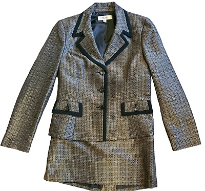 #ad Brand New Gorgeous Designer Womens Jones New York Studio Jacket Skirt Suit Sz 14 $39.00