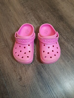 Pink Toddler Crocs Summer Size C 9 $9.88