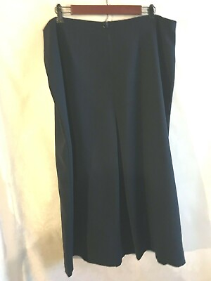 #ad Women Skirt A Line Navy Blue Front Back Pleat No Tags Waist 39quot; Work Church SK4 $9.88