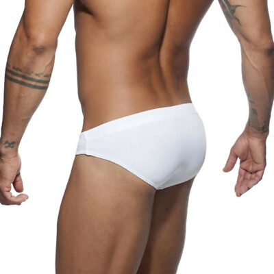 #ad Men#x27;s Bath Swim Bikini Brief Sexy Low rise Swimwear Beach Surf Shorts Swimsuit $10.99