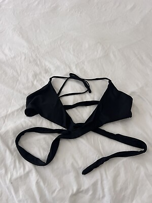 #ad UNBRANDED bikini top Black size Large 348 $7.31