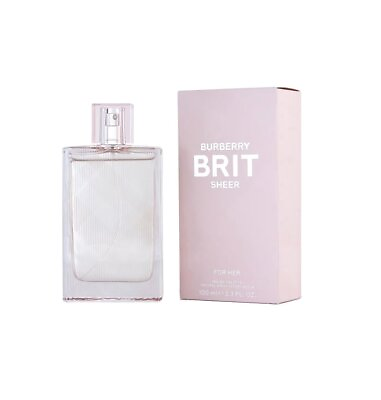 Burberry Brit Sheer for Her 3.3 oz EDT spray womens perfume 100ml NIB $38.99