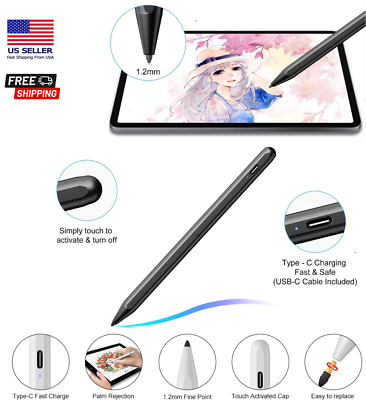 Stylus Pen Active Capacitive Pencil 2022 18 for iPad iPad Air iPad mini iPad Pro $9.98