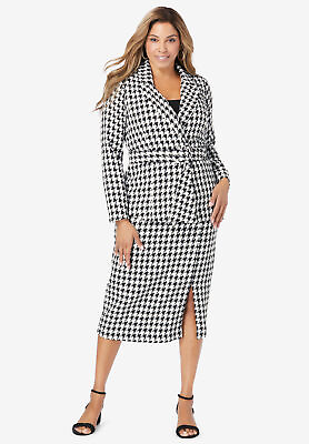 #ad Jessica London Women#x27;s Plus Size Belted Skirt Suit $131.31