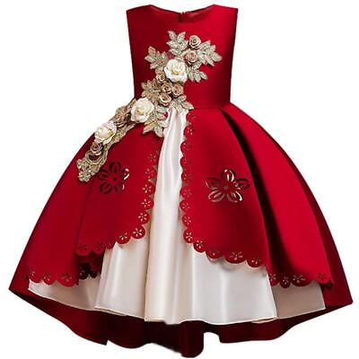 #ad #ad Vestidos Para Niñas De Fiesta Casuales Elegantes Ropa Moda Floral Edad 2 10 Años $27.00