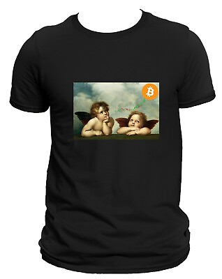 #ad BTC Angel Cherub Vintage Retro Cute Tumblr Aesthetic Art T Shirt DTG Print Gift $28.49