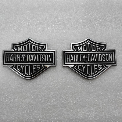 #ad #ad Genuine Harley Dyna Sportster Softail Street Touring Fuel Tank Emblems Badges $36.69