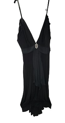 Bisou Bisou Michele Bohbot Womens Black Cocktail Dress Size 8 $69.99