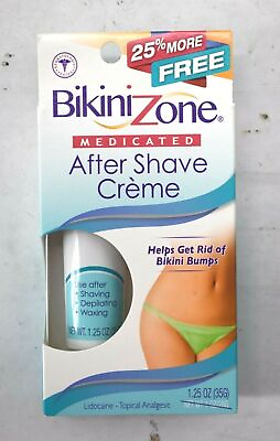 #ad Bikini Zone Medicated After Shave Waxing Depilation Topical Cream 1.25 Oz $13.99
