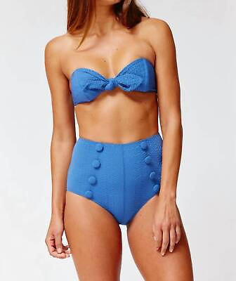 #ad Lisa Marie Fernandez The Poppy High Waist Bikini for Women $221.00