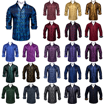 #ad #ad Men#x27;s Dress Shirts Long Sleeve Formal Button Down Collar business Fashion Shirt $17.14