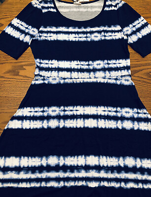 LuLaRoe NWT XL Ana Unicorn Blue Tie Dye Long Maxi Dress Extra Large NEW Pretty $59.00
