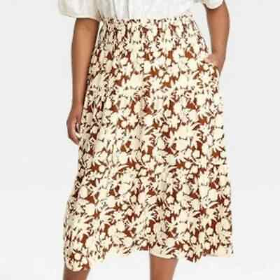 #ad NWT Universal Thread Cottagecore Floral Plus Size 2X Skirt Tiered Cotton Peasant $24.15
