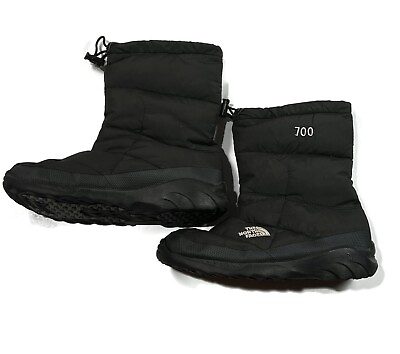 The North Face Nuptse 700 Boots Black Womens 10 Snow Winter Puffer $44.99