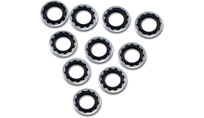 #ad NEW DRAG SPECIALTIES DS 097014 Banjo Bolt Sealing Washers 3 8quot; 10mm HARLEY $14.85