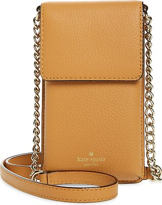 Kate Spade NY 256597 Womens North South Tan Leather Smartphone Crossbody Bag $73.00