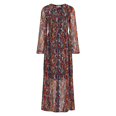 #ad Paisley Summer Maxi Dress 1970s Hippie Boho Style BNWT Size 8 GBP 11.99