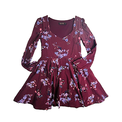 #ad Shyanne Floral Midi Dress Country Boho Size Medium Cottagecore Western LS Girly $32.88