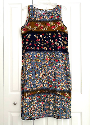 #ad #ad Boho Peasant Patchwork Floral Maxi Dress Long Tank Sundress Multicolor Size L $29.99