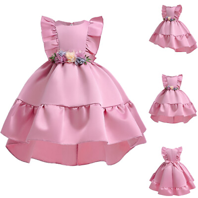 #ad #ad Kids Wedding Dresses for Girls Elegant Princess Christmas Party Gown Bridesmaid $23.08