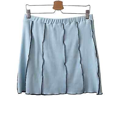 #ad NWT Princess Polly Nelle Mini Skirt Blue Size 12 $15.00