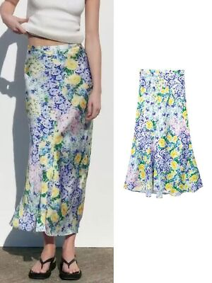 #ad 2023 Women#x27;s printed midi skirt 2023 summer high waisted A line skirt $35.44