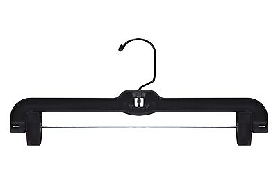#ad 2600PCBH Plastic Skirt Pant Hanger with Black Metal Hook and Plastic Pinch Cl... $85.72