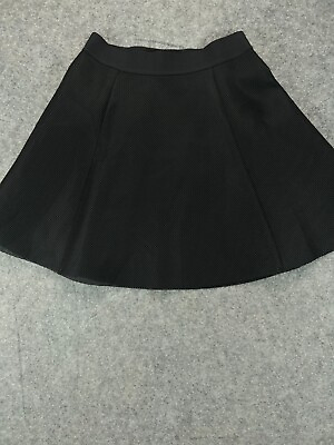 #ad Express Skirt Womens Small Black Mesh A Line Liner Work Casual Ladies 1 $15.99