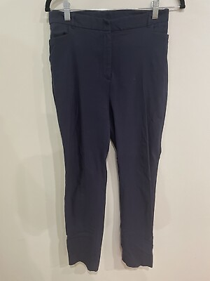 Simply Styled By Sears Womens Essential Straight Fit Pants Blue Missy Sz 14 $10.00