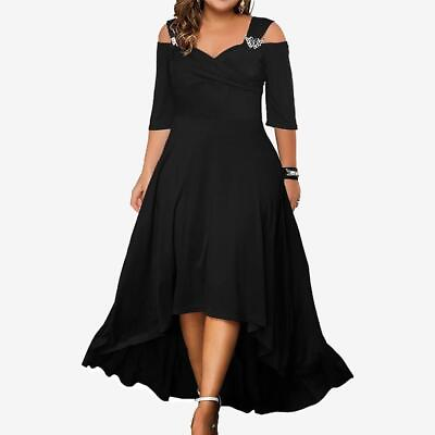 #ad Plus Size Women Maxi Dress Ladies Evening Cocktail Party Swing Ball Gown 18 28 $31.99