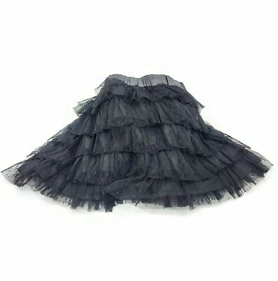 #ad Girls Black Tutu Skirt Tulle Fancy Party Miniskirt Toddler Dress Up Dance Party $17.49
