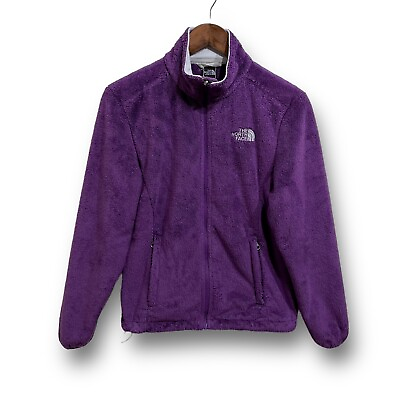 #ad #ad The North Face Women#x27;s Purple Full Zip Sherpa Fleece Jacket Small 19.5 x 24 $27.46