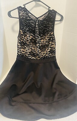 #ad Cocktail Party Dress Black Size Small Line A $14.99