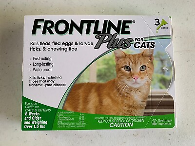 FRONTLIN Plus Treatment for Cats and Kittens 3 Doses EPA Appro $22.99