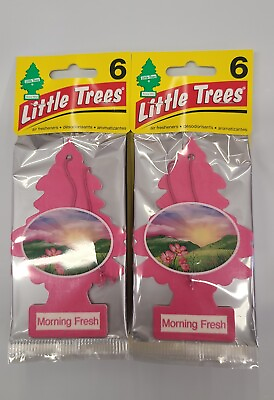 #ad LITTLE TREES Car Air Freshener Morning Fresh 24 pack $17.96