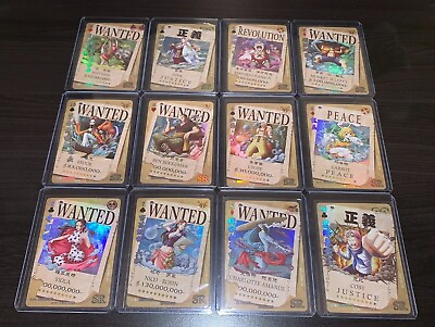 #ad One Piece Japanese Wanted Poster Secret Rare Holo Cards CHOOSE YOURS US Seller $1.99