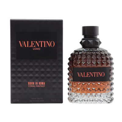#ad Valentino Uomo Born In Roma Coral Fantasy 3.4 oz EDT Cologne New In Box $79.99