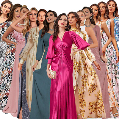 #ad Women Maxi Dress Evening Cocktail Party Pageant Bridesmaid Formal Prom Hoilday $52.24