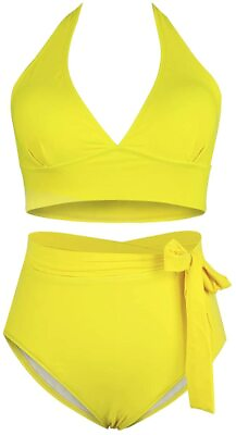 #ad Sovoyontee Women#x27;s Plus Size High Waisted Tummy Control Swimwear Swimsuit Full C $68.91