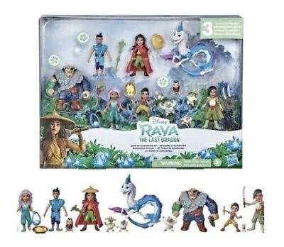 20 Piece Figure Disney Raya and the Last Blue Dragon Land of Kumandra Play Set $14.24