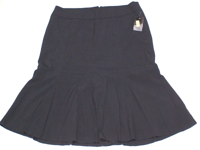 Investments Midi Long Charcoal Gray Skirt Work Office Career Plus 20W waist 41quot; $16.99